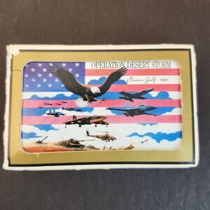 Operation Desert Storm 1991 Playing Cards USA Gemaco Bridge Vintage Complete